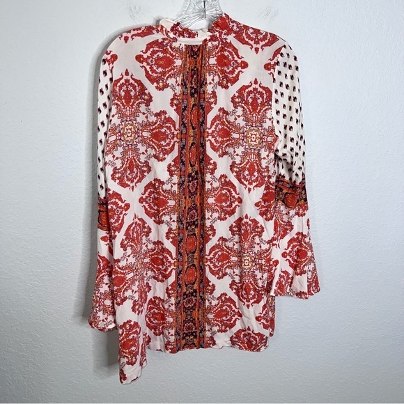 Free People Tunic Dress Women Small Magic Mystery Boho Flare Sleeve B15 - Picture 7 of 11